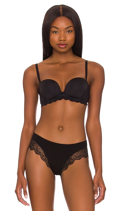 Shop Cosabella Never Say Never Plungie Strapless Bra In Black