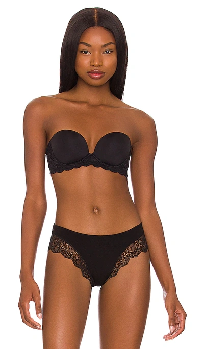 Shop Cosabella Never Say Never Plungie Strapless Bra In Black