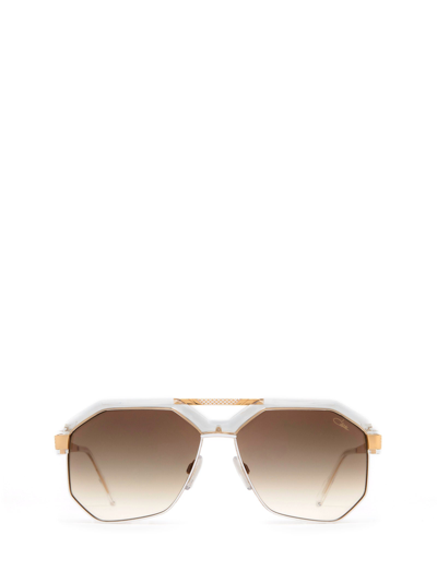 Shop Cazal Sunglasses In Crystal - Gold