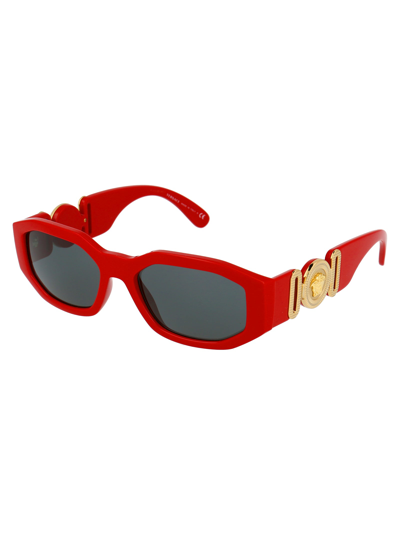 Shop Versace Sunglasses In 533087 Red