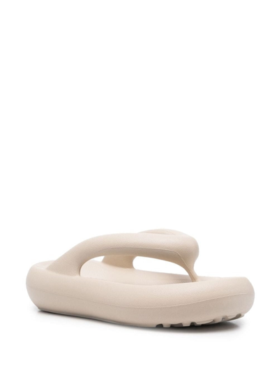 Shop Axel Arigato Woman's Ivory Colored Rubber Thong Sandals In Beige