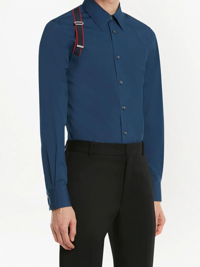 ALEXANDER MCQUEEN SIGNATURE HARNESS LONG-SLEEVE SHIRT 