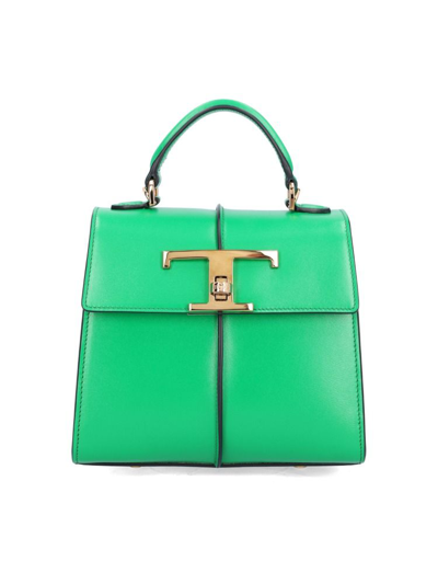 Shop Tod's Women's  Green Leather Handbag