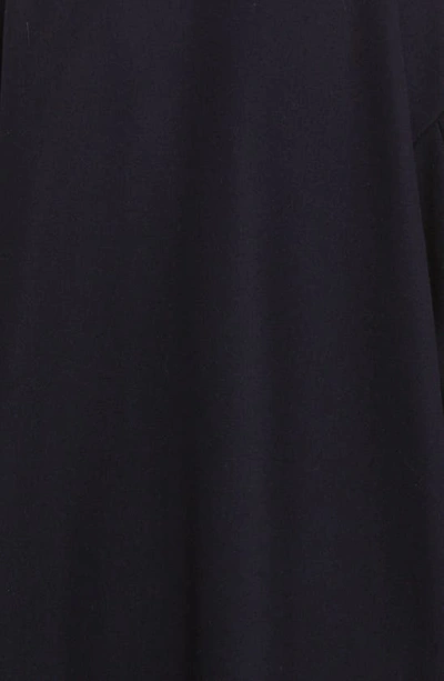 Shop Golden Goose 2b Oversize Virgin Wool Blend Coat In Dark Blue