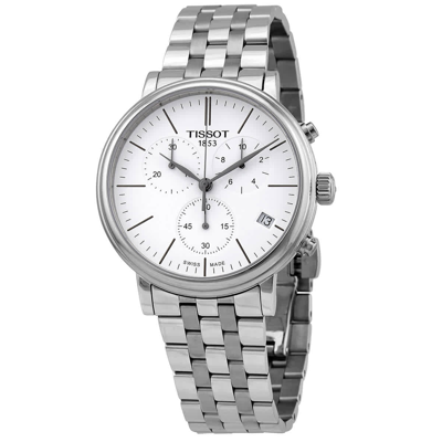 Shop Tissot Chronograph Quartz Watch T122.417.11.011.00 In Black / White