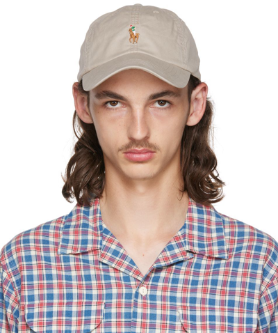 Ralph lauren khaki cap hot sale