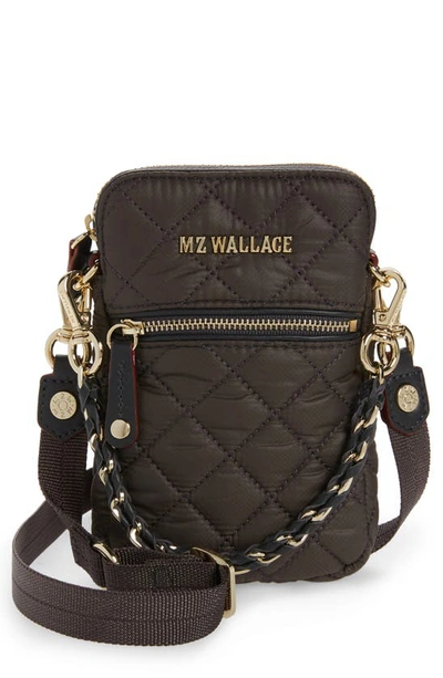 Shop Mz Wallace Micro Crosby Crossbody Bag In Magnet 2