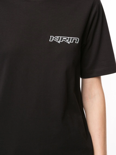 Kirin Logo-print T-shirt In 1002 Black Optical White