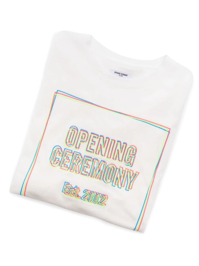 Shop Opening Ceremony Logo-print Short-sleeve T-shirt In Weiss