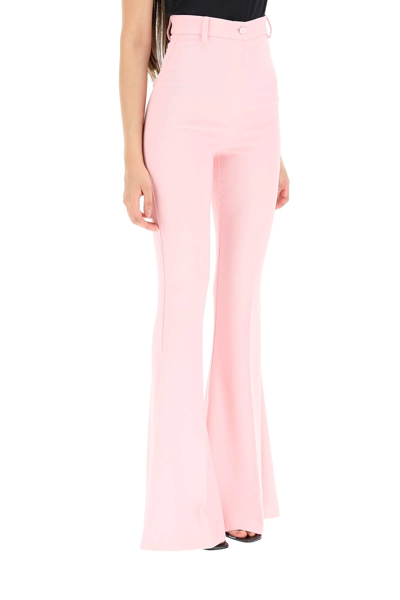Shop Hebe Studio Bianca Cady Flared Trousers In Pink