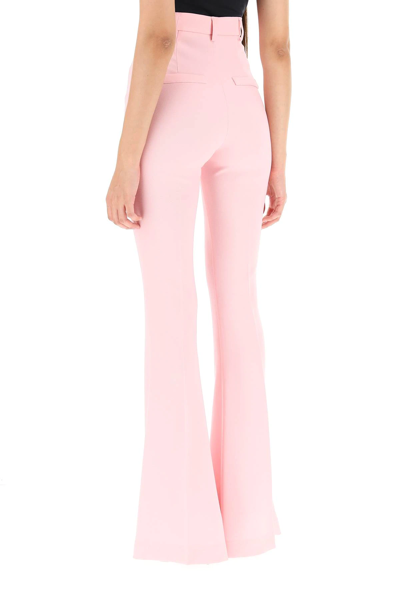 Shop Hebe Studio Bianca Cady Flared Trousers In Pink