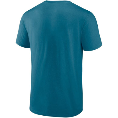 JAGS JAX PACK MEN'S HEATHER GREY T-SHIRT WITH TEAL