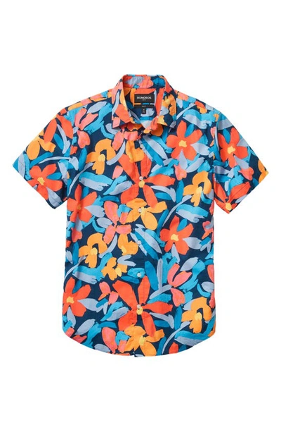 Shop Bonobos Riviera Slim Fit Stretch Print Short Sleeve Button-up Shirt In Meadview Floral