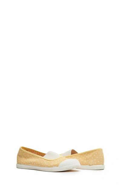 Childrenchic Polka Dot Canvas Sneaker In Yellow Dots