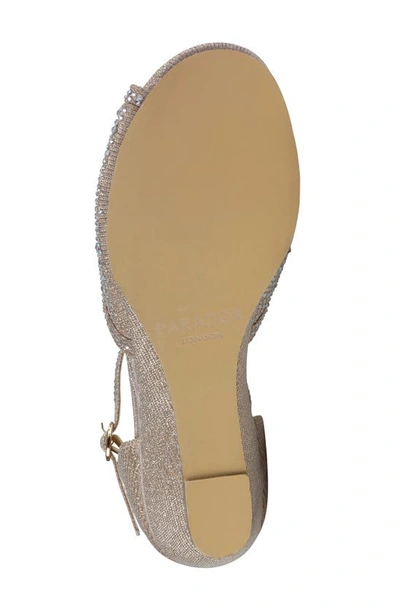 Shop Paradox London Pink Janelle Wedge Sandal In Champagne