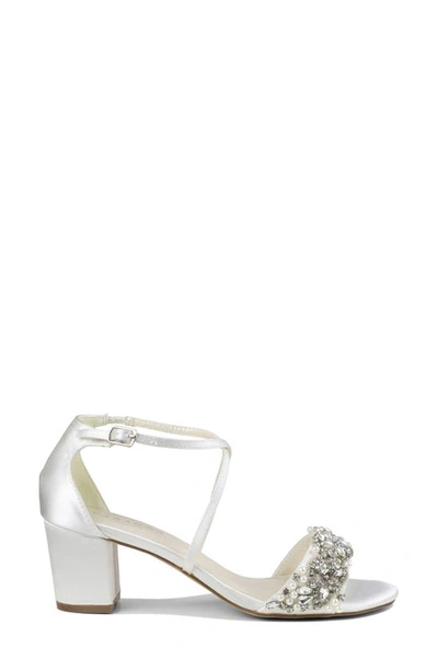 Shop Paradox London Pink Evangeline Block Heel Sandal In Ivory