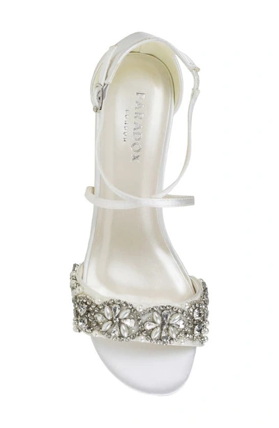 Shop Paradox London Pink Evangeline Block Heel Sandal In Ivory