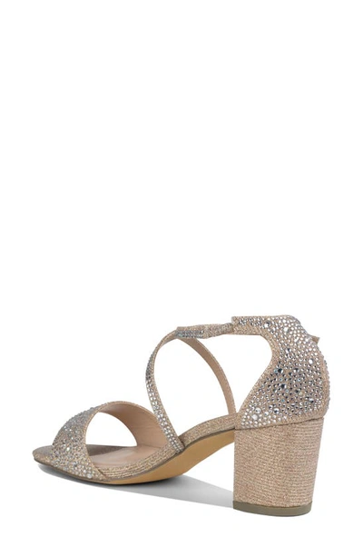 Shop Paradox London Pink Ines Block Heel Sandal In Champagne