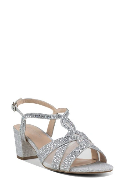 Shop Paradox London Pink Nadia Block Heel Sandal In Silver