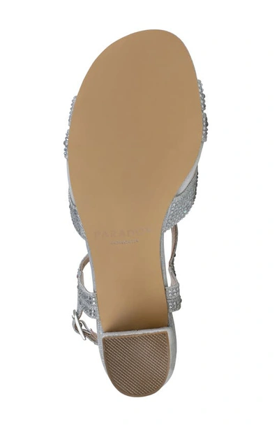 Paradox London Pink Nadia Block Heel Sandal In Silver