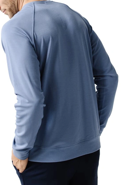 Shop Cozy Earth Ultrasoft Crewneck Sweatshirt In Blue