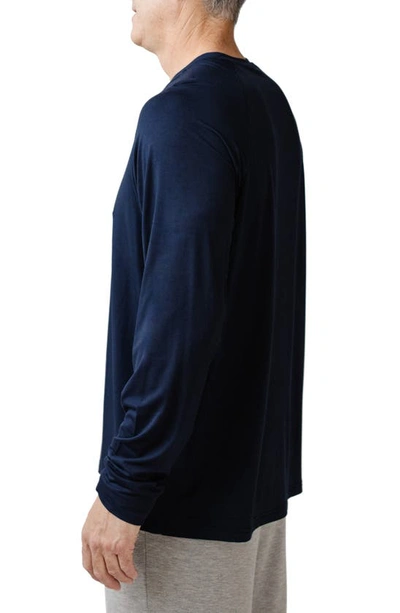 Shop Cozy Earth Ultrasoft Crewneck Sweatshirt In Navy