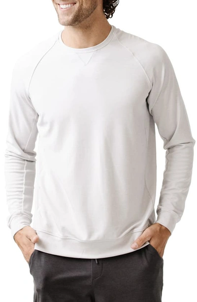 Shop Cozy Earth Ultrasoft Crewneck Sweatshirt In Light Grey