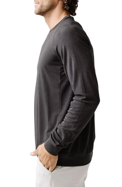 Shop Cozy Earth Ultrasoft Crewneck Sweatshirt In Charcoal
