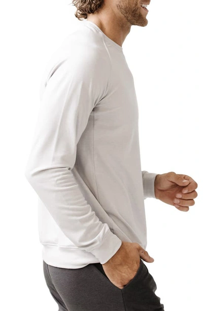 Cozy Earth Ultrasoft Crewneck Sweatshirt In Light Grey