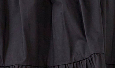English Factory Babydoll Ruffled Minidress In Black