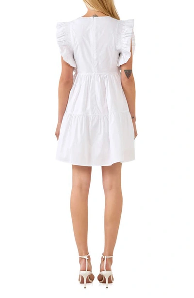 English Factory Cotton Minidress In White