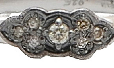 Armenta New World Scrollwork Diamond Sterling Silver Stackable Ring In Silver