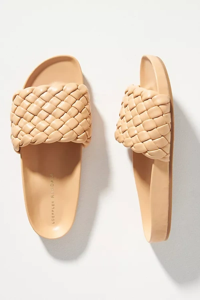 Shop Loeffler Randall Sonnie Slide Sandals In Beige