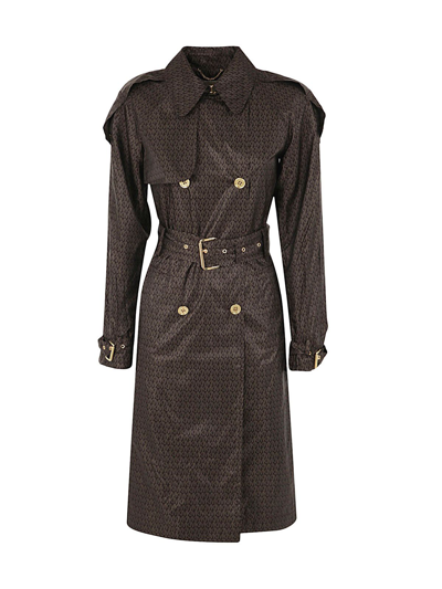 Michael Kors Women's Brown Polyester Trench Coat | ModeSens