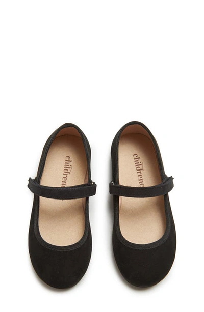 Shop Childrenchic Suede Mary Jane In Black