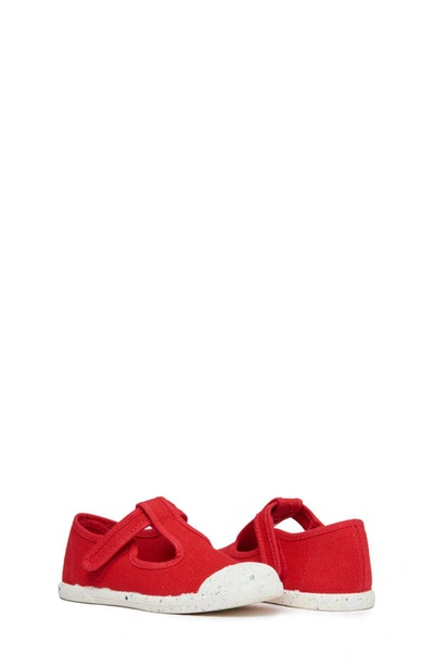 Childrenchic T-strap Canvas Sneaker In Red