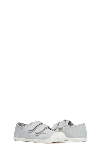 Childrenchic Double Strap Canvas Sneaker In Grey