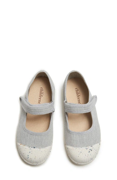 Childrenchic Canvas Mary Jane Sneaker In Grey