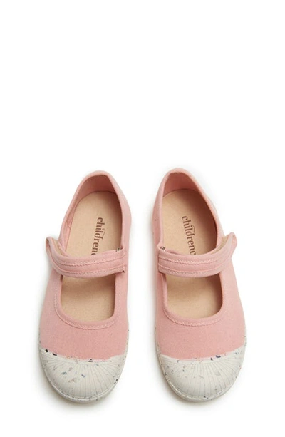 Shop Childrenchic Canvas Mary Jane Sneaker In Peach