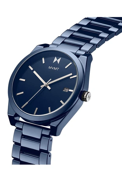 Shop Mvmt Element Ceramic Bracelet Watch, 43mm In Blue