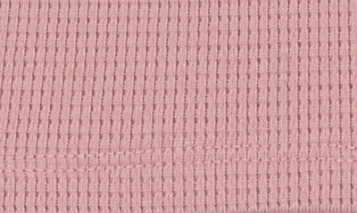 Maniere Waffle Knit Cotton Tank & Shorts Set In Pink