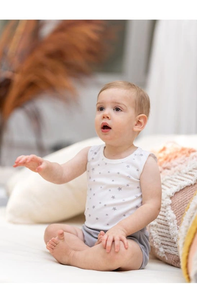 Maniere Cotton Tank Top & Bloomers Set In Grey
