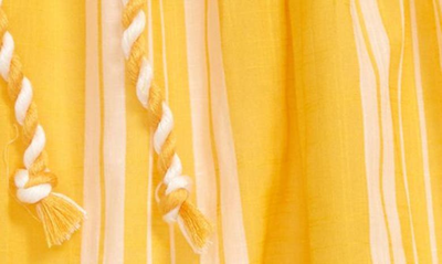 Shop Zimmermann Kids' Anneke Flounce Print Cotton Skirt In Marigold Stripe