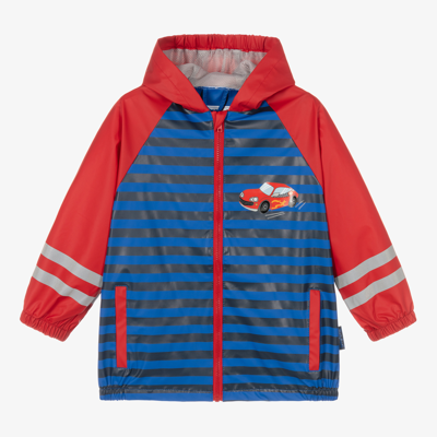 Shop Playshoes Boys Blue & Red Car Raincoat