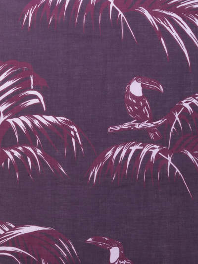 Shop Desmond & Dempsey Graphic-print Pyjama Set In Purple