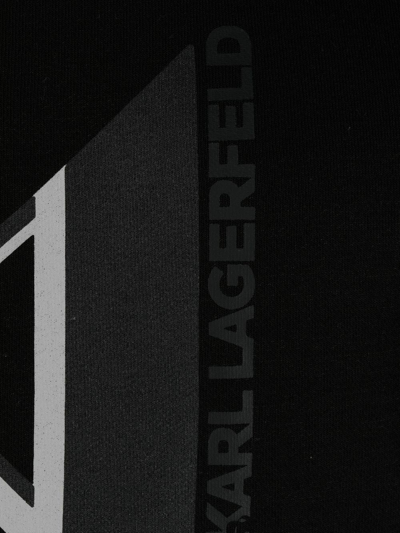 Shop Karl Lagerfeld Logo-print Jogger Trousers In Black