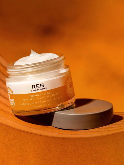 Shop Ren Clean Skincare Overnight Glow Dark Spot Sleeping Cream