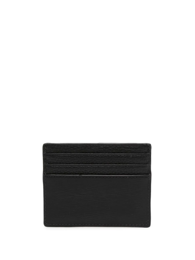 Shop Michael Kors Logo-plaque Cardholder In Black