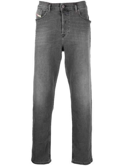 Shop Diesel 2005 D-fining Tapered Jeans In Grey