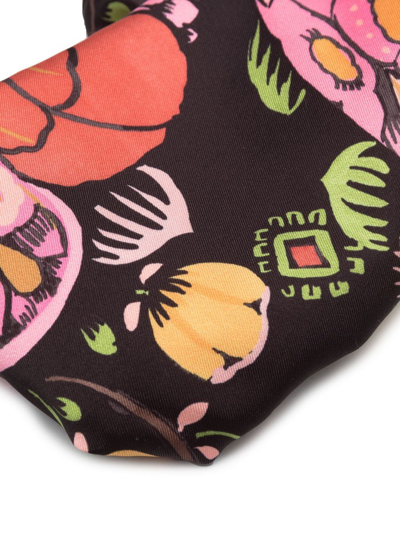 La Doublej Pinup Grapghic-print Headband In Black